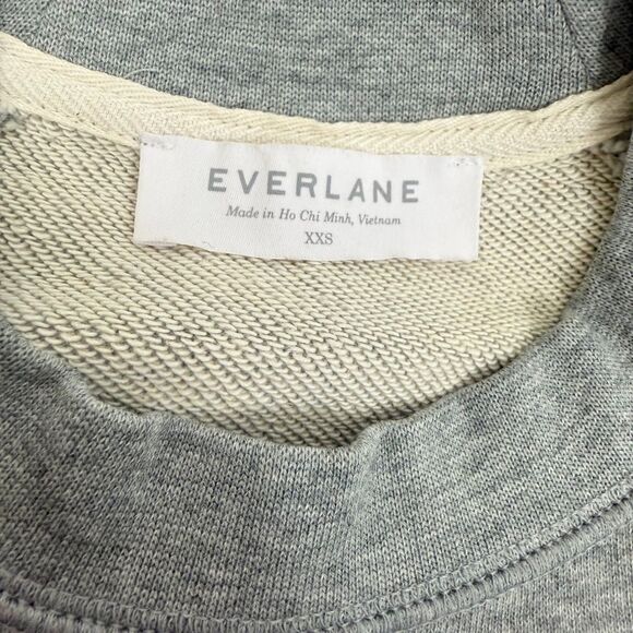 EVERLANE Women’s 100% Human Crew Sweatshirt XXS Htr Gray Equality Pride NEW B25 - Picture 6 of 6